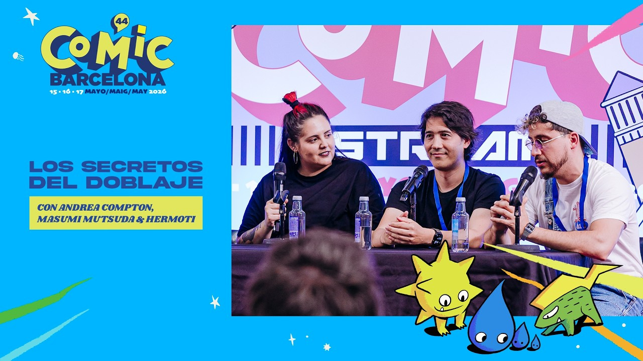 Masumi Mutsuda en una charla sobre doblaje en Comic Barcelona